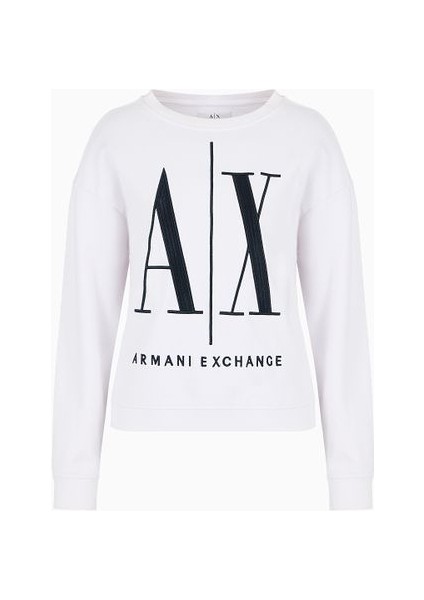 Kadın Sweatshirt - Beyaz