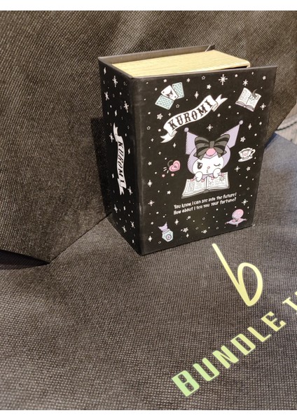 Kuromi Hello Kitty Figürlü Küçük Boy Kitap Şeklinde Çok Amaçlı Kapaklı Kutu