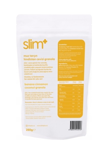 Muz Tarçın Hindistan Cevizi Glutensiz İlave Şekersiz Vegan 250 gr Granola ve 500 gr Yulaf Ezmesi Paketi fırsatları