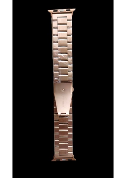 Apple Watch Paslanmaz Çelik Kordon ( Seri 10 - 46 mm Uyumlu) Rose Gold modelleri