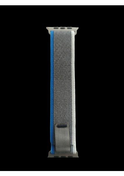 Apple Watch Trail Loop Cırtlı Bant Kordon ( Seri 10 - 42 mm Uyumlu) Gri Mavi fiyatları