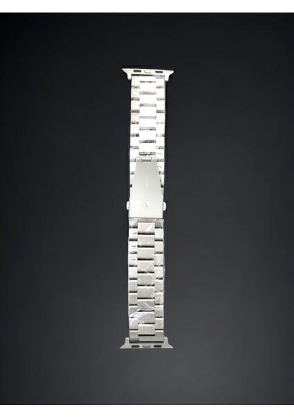 Apple Watch Paslanmaz Çelik Kordon ( Seri 10 - 46 mm Uyumlu) Gümüş modelleri