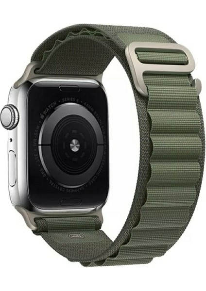 Apple Watch Alpine Bant Kordon ( Seri 10 - 46 mm Uyumlu) Haki