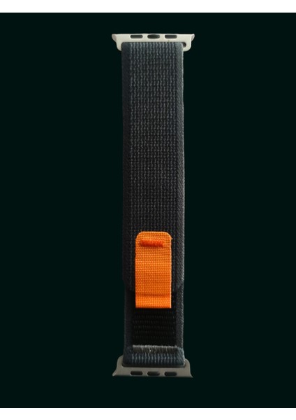 Apple Watch Trail Loop Cırtlı Bant Kordon ( Seri 10 - 42 mm Uyumlu) Gri Siyah fiyatları