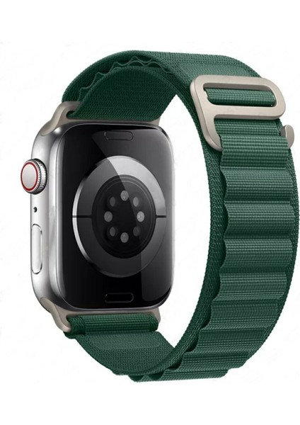 Apple Watch Alpine Bant Kordon ( Seri 10 - 46 mm Uyumlu) Asker Yeşil