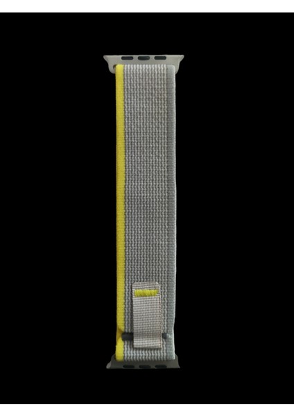 Apple Watch Trail Loop Cırtlı Bant Kordon ( Seri 10 - 42 mm Uyumlu) Gri Sarı fiyatları