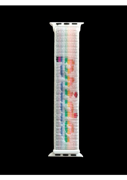 Apple Watch Cırtlı Bant Kordon ( Seri 10 - 42 mm Uyumlu) Beyaz Pride fiyatları