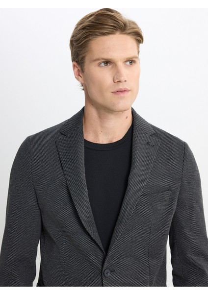 Slim Fit Siyah Erkek Ceket ACE042510113_CEKET Dact indirimleri