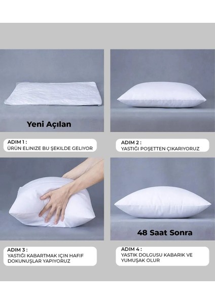 Soft Microfiber Silikon Yastık 700 gr , Antialerjik , Otel ve Ev Kullanımına Uygun fiyatları
