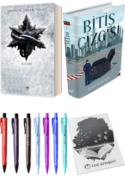 Bitiş Çizgisi Ciltli ve Içinde Bir Sen 4 Azlem Ciltli Binnur Şafak Nigiz 2li Set