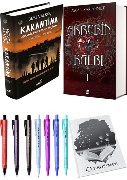 Akrebin Kalbi 1 Ciltli ve Karantina 4 Ciltli Beyza Alkoç 2li Set