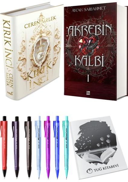 Akrebin Kalbi 1 Ciltli ve Kırık Inci Ciltli Ceren Melek 2li Set
