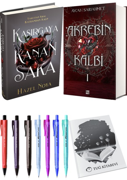 Akrebin Kalbi 1 Ciltli ve Ephesus Yayınları Kasırgaya Kanan Saka 1 Ciltli Hazel Noya 2li Set
