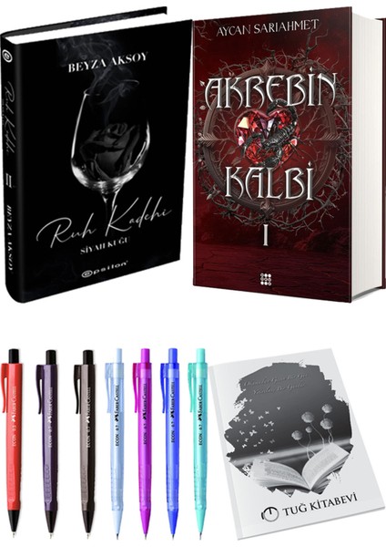 Akrebin Kalbi 1 Ciltli ve Epsilon Yayınevi Ruh Kadehi Ciltli Beyza Aksoy 2li Set