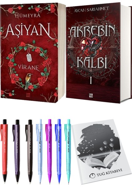 Akrebin Kalbi 1 Ciltli ve Aşiyan 1 Virane Ciltli Hümeyra 2li Set