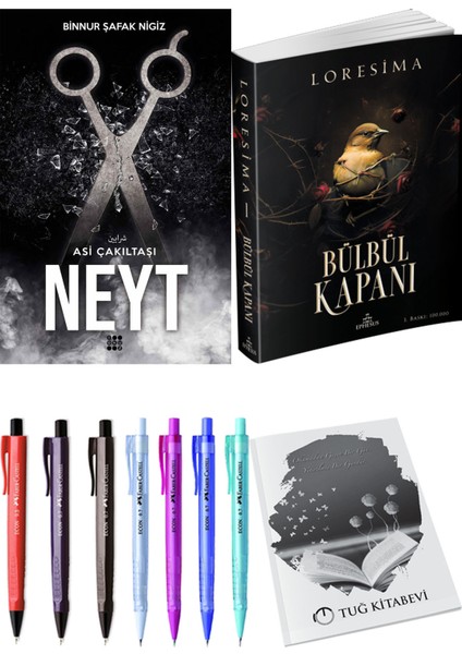 Bülbül Kapanı 1 ve Dokuz Yayınları Asi Çakıltaşı 3 Neyt Binnur Şafak Nigiz 2li Set