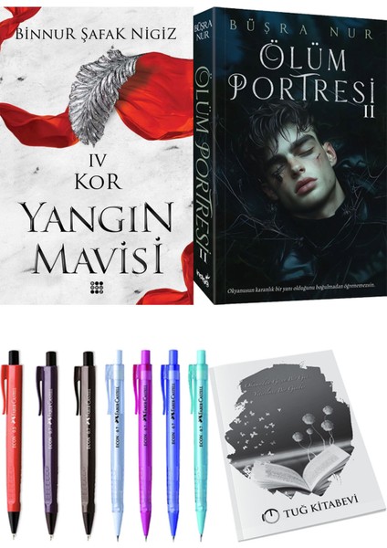 Ölüm Portresi 2 ve Dokuz Yayınları Yangın Mavisi 4 Kor Binnur Şafak Nigiz