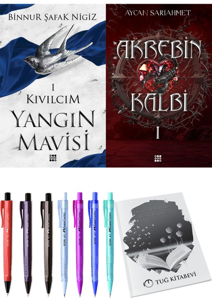 Akrebin Kalbi 1 ve Dokuz Yayınları Yangın Mavisi 1 Kıvılcım Binnur Şafak Nigiz