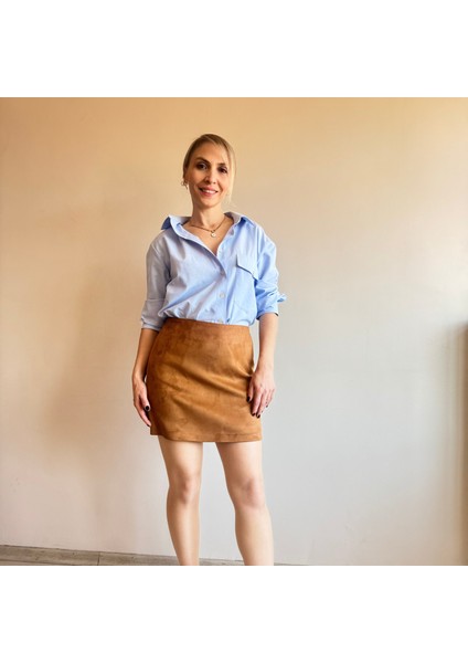 Taba Süet Mini Etek fiyatları