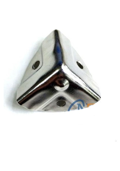 Dekoratif Kutu - Sandık Köşesi - 35 x 22 mm Küçük - Nikel 100 Adet