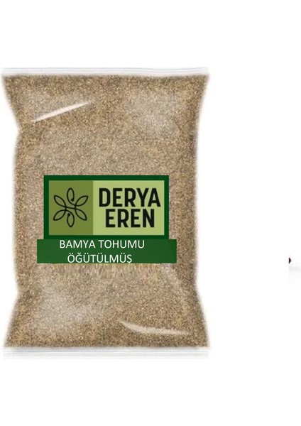 Bamya Tohumu Yenilebilir Ilaçsız Öğütülmüş 1 kg