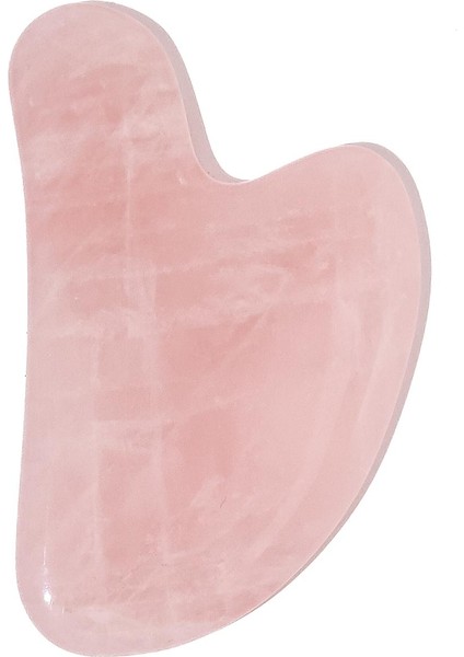 Pembe Kuvars Gua Sha Yüz Masaj Taşı