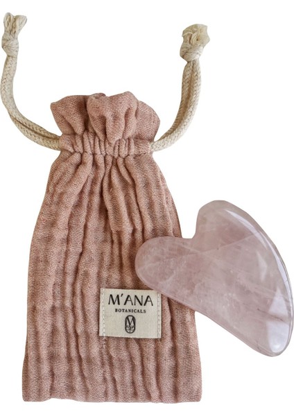 Pembe Kuvars Gua Sha Yüz Masaj Taşı