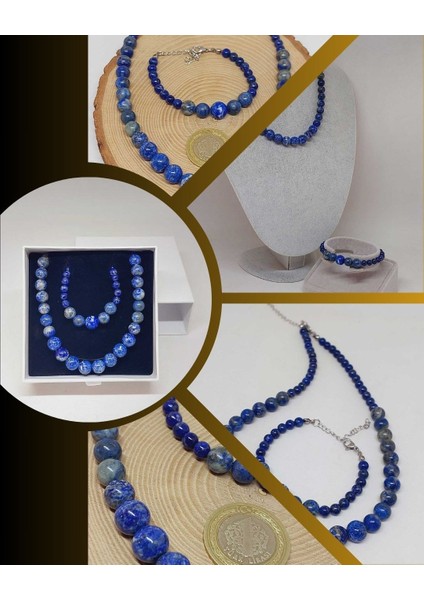 Galaksi Serisi Lapis Taşı Kolye & Bileklik Seti