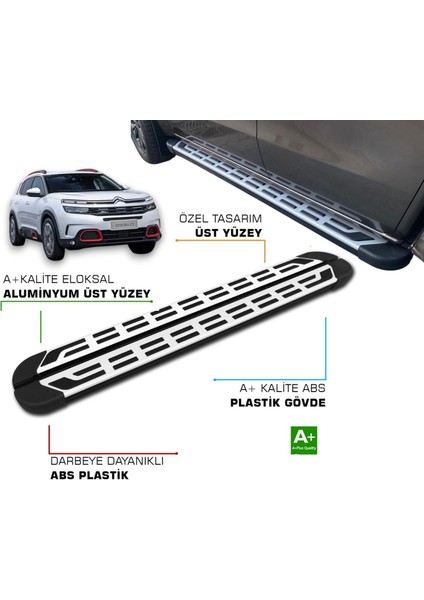 C5 Aircross 2017 2018 2019 2020 2021 2022 2023 Yan Basamak