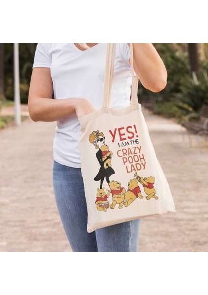 Baskılı Ham Bez Çanta