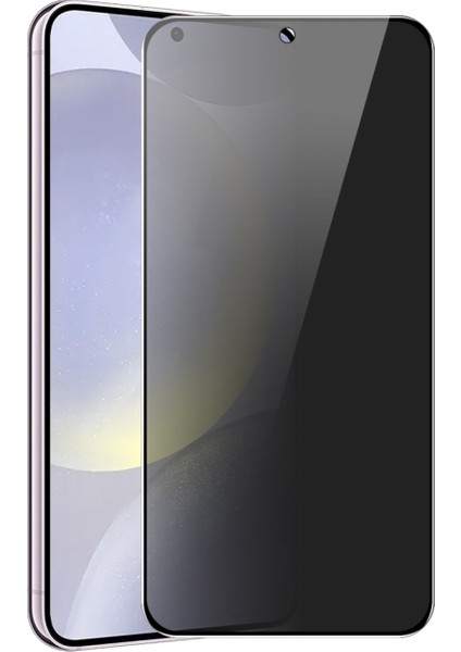 Samsung Galaxy S24 Fe ile Uyumlu Hayalet Privacy Gizlilik Filtreli Tam Kaplayan Cam Ekran Koruyucu