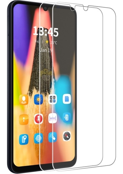 Samsung Galaxy A06 ile Uyumlu Ekran Koruyucu Şeffaf Temperli Kırılmaz Cam Ekran Koruyucu 2 Adet