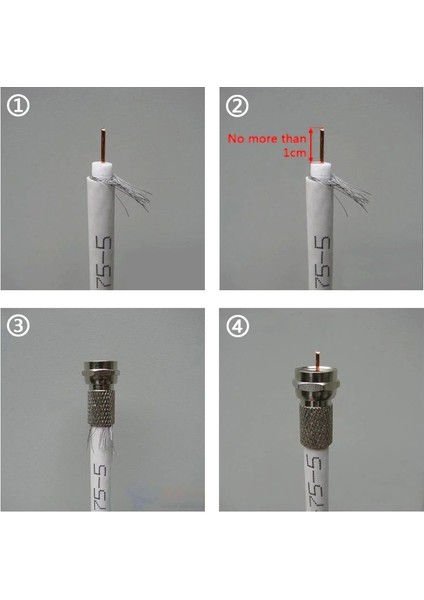 Uydu Kablosu Konnnektörü - F Connector - F Konnektörü Uydu Kablosu Için