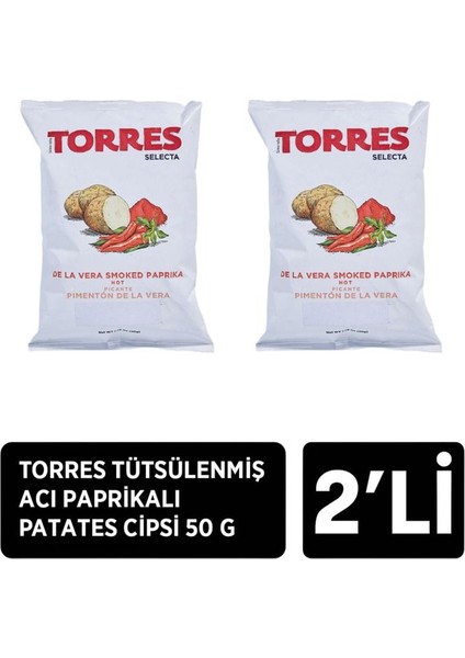 Tütsülenmiş Acı Paprikalı Patates Cipsi 2 x 50 G