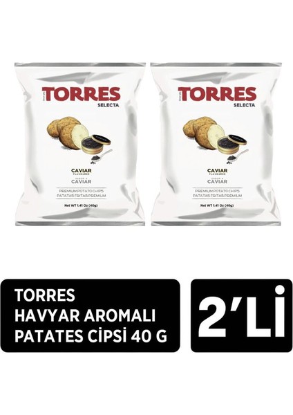 Havyar Aromalı Patates Cipsi 2 x 40 G