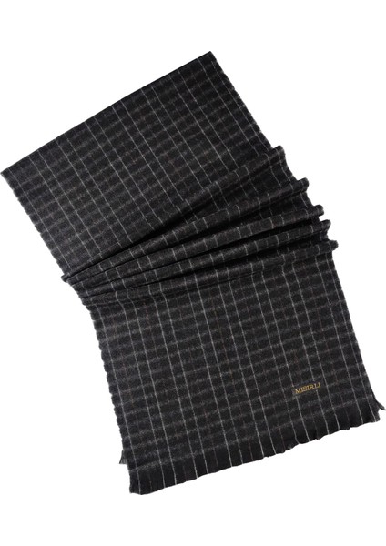 Mısırlı Eşarp Erkek Yün Ekose Kaşkol ( Atkı )