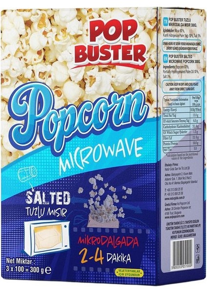Tuzlu Mikrodalga Mısır 300 G