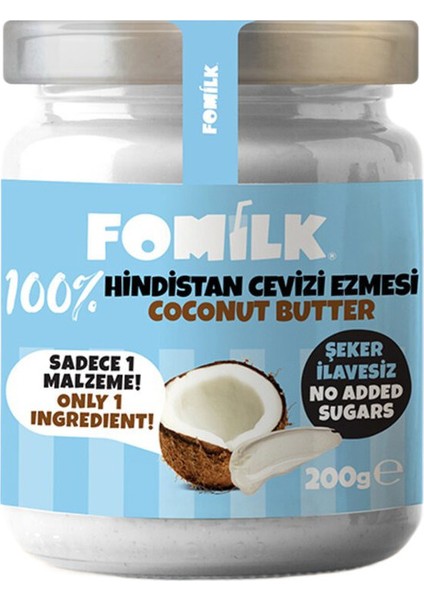 %100 Hindistan Cevizi Ezmesi 200 G