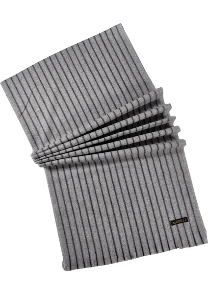 Mısırlı Eşarp Erkek Yün Çizgili Kaşkol ( Atkı )