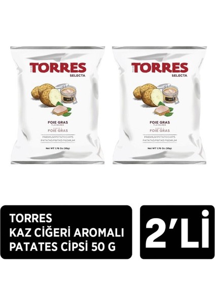 Kaz Ciğeri Aromalı Patates Cipsi 2 x 50 G