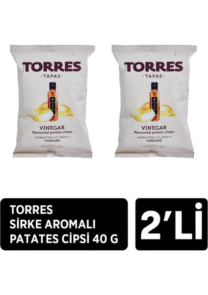 Sirke Aromalı Patates Cipsi 2 x 40 G