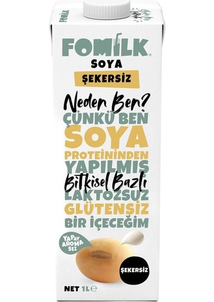 Şekersiz Soya 1 L