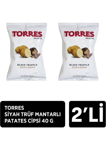 Siyah Trüf Mantarlı Patates Cipsi 2 x 40 G