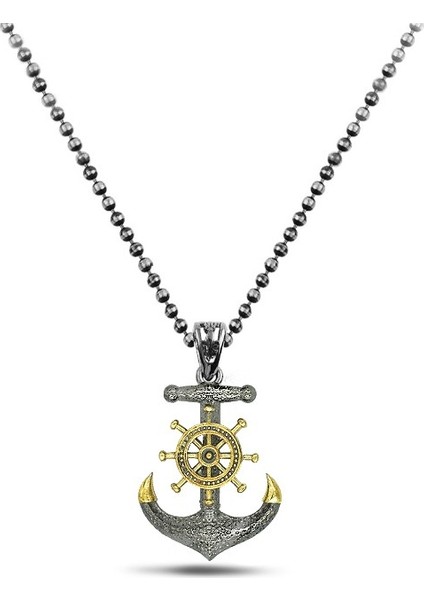 Kaptanın Yolculuğu Denizci Çapa Erkek Gümüş Kolye fırsatları