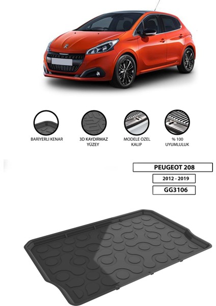 Peugeot 208 Bagaj Havuzu