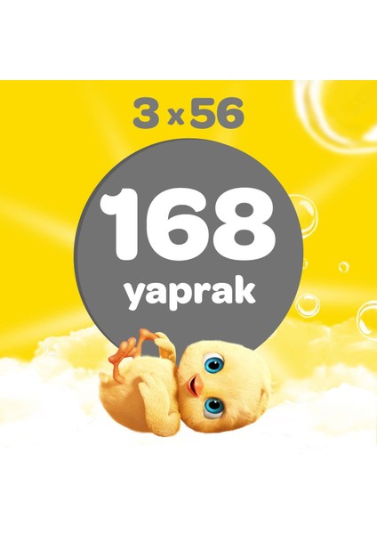 Islak Havlu 56 Yaprak 3 Adet