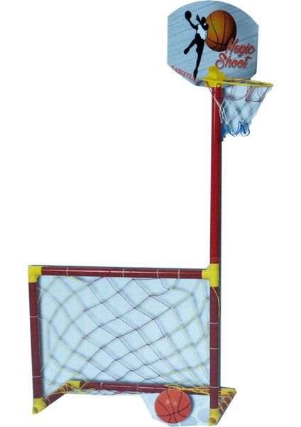 Oyuncak Futbol Kalesi Basketbol Potası Set