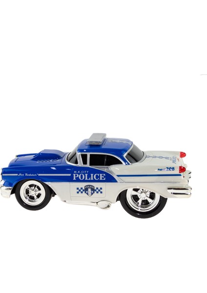 1:16 Ölçek Uzaktan Kumandalı Klasik Araba Super Polis Chewy Mavi fırsatları