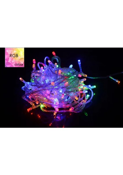 10 Metre Rgb Şerit Led, Işık Şerit Ip Led, Dekoratif Rgb LED Aydınlatma, Rgb Yılbaşı Aydınlatması, 100 Ledli,