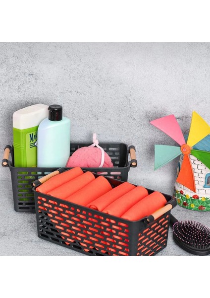4 Adet Buzdolabı Sepeti,dolap Içi Düzenleyici Plastik Sepet Siyah fiyatları